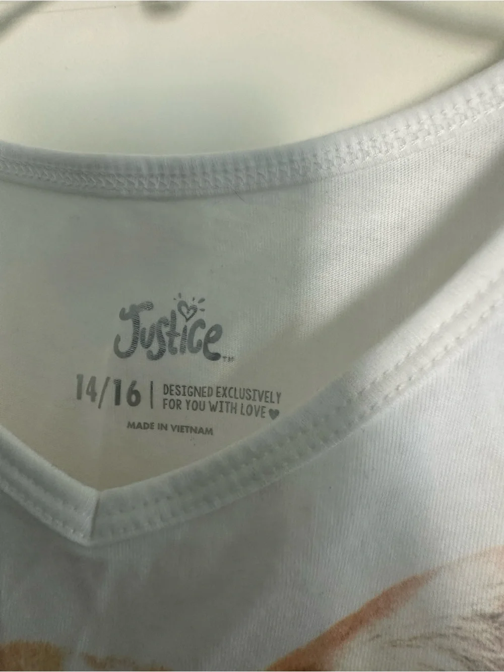 Justice lightweight white